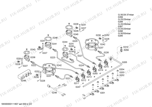 Схема №1 EC945RB90A ENC.EC945RB90A 4G+1W 90F SIEMENS с изображением Решетка для плиты (духовки) Siemens 00443253