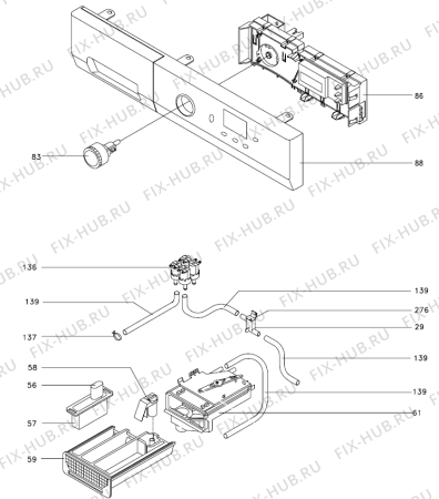 Схема №1 WDI63113HK (357621, LS6E) с изображением Кулер для стиральной машины Gorenje 385975