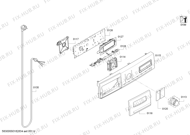 Схема №1 WAY28762TR HomeProfessional 9kg/1400 Devir A+++ с изображением Кабель для стиральной машины Siemens 00633562