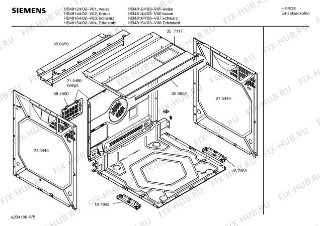 Схема №2 HB48154 с изображением Инструкция по эксплуатации для духового шкафа Siemens 00580859