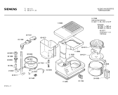 Схема №1 TC8610 с изображением Верхняя часть корпуса для электрокофеварки Siemens 00115498