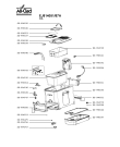 Схема №1 EJ814051/87A с изображением Ручка для тостера (фритюрницы) Seb SS-996535