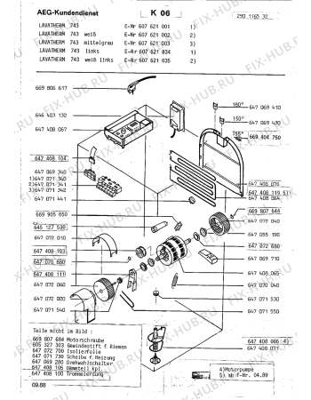 Взрыв-схема стиральной машины Aeg LTH743 - Схема узла Section4