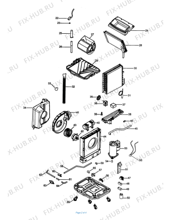 Схема №1 PAC W110ECO с изображением Подрешетка для сплит-системы DELONGHI 5351056000