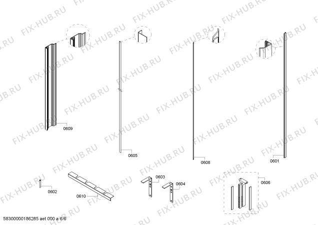 Схема №2 CIR30M1IL1 с изображением Крышка для холодильной камеры Bosch 00610620