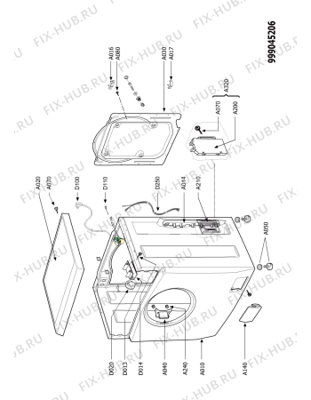 Схема №2 AWZ 710 ES с изображением Шуруп для стиральной машины Whirlpool 480113100147