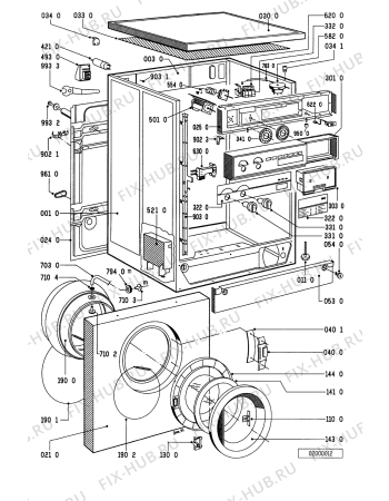Схема №1 WA 9330 A/WS с изображением Моторчик для стиралки Whirlpool 481236158057