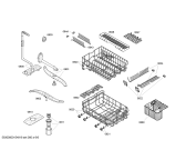 Схема №1 SRV45T73EU с изображением Набор кнопок для посудомойки Bosch 00622736