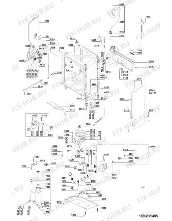 Схема №1 ADL 334/1 WH с изображением Гидрошланг для посудомойки Whirlpool 481253029201