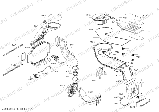 Схема №2 3TW976 lavar & secar 7/4kg с изображением Модуль сушки для стиралки Bosch 00754576