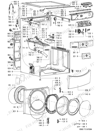 Схема №1 712 WT/WT с изображением Декоративная панель для стиральной машины Whirlpool 481245215943