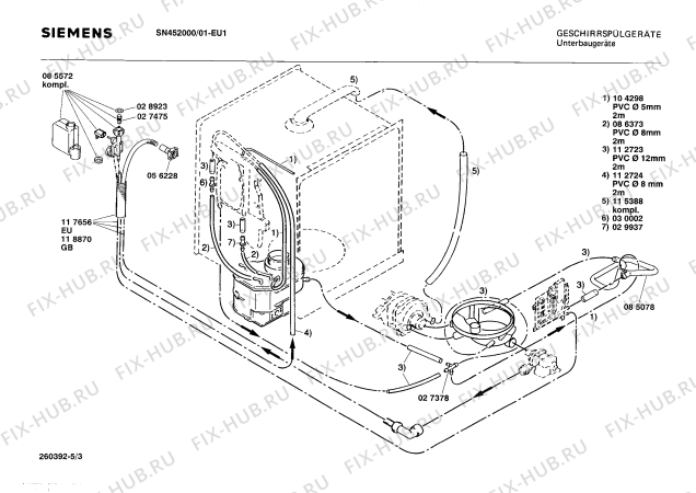 Схема №1 195306861 5223.11S с изображением Цоколь для посудомойки Bosch 00203597