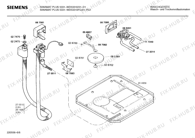 Схема №2 WD53310FG SIWAMAT PLUS 5331 с изображением Инструкция по эксплуатации для стиралки Siemens 00515181