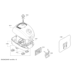 Схема №2 BGL4SIL69W GL-40 Silence с изображением Крышка для мини-пылесоса Bosch 11003759