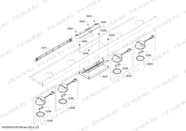 Схема №1 VCIN48JP с изображением Декоративная панель для электропечи Bosch 00688580