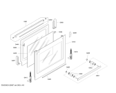 Схема №1 HBN730551 с изображением Панель управления для плиты (духовки) Bosch 00665082