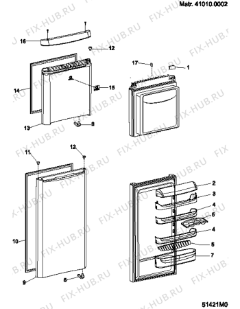 Взрыв-схема холодильника Indesit TAE370 (F036578) - Схема узла