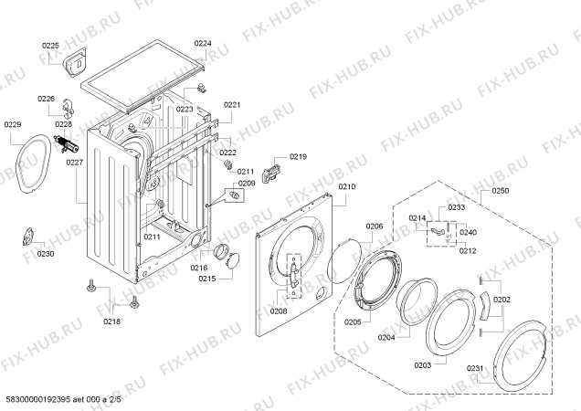 Схема №1 WLG20265PL Maxx 5 VarioPerfect с изображением Панель управления для стиралки Bosch 00790907