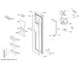 Схема №2 K5935D0 с изображением Дверь для холодильной камеры Bosch 00247991