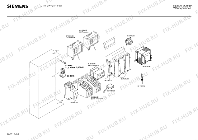 Взрыв-схема стиральной машины Siemens Ag 2WP2144 - Схема узла 02