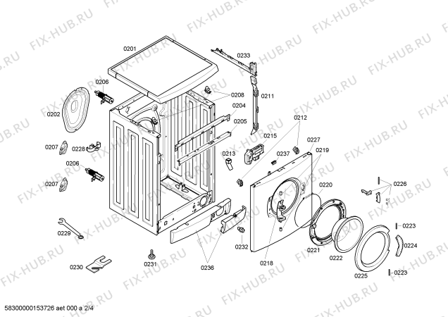 Схема №1 WAE24272AU с изображением Силовой модуль для стиралки Bosch 00704146