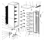 Схема №1 KF4151AW (339138, ZOS19263) с изображением Декоративная панель для холодильника Gorenje 355475