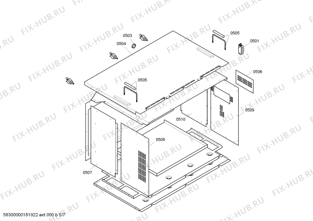 Схема №1 EB385110 с изображением Ручка управления духовкой для духового шкафа Bosch 00628466