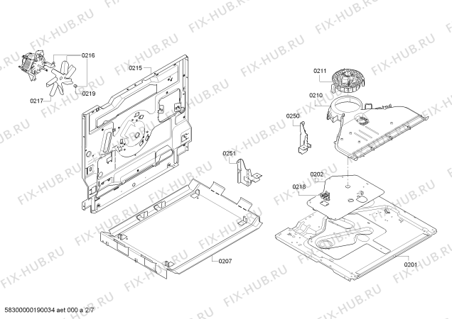 Схема №1 PHCB255K20 с изображением Ручка конфорки для электропечи Bosch 00637667