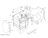 Схема №1 S51T69X4II с изображением Передняя панель для электропосудомоечной машины Bosch 00703485