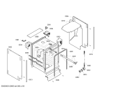 Схема №1 SRV45T13EU с изображением Рамка для посудомоечной машины Siemens 00662874