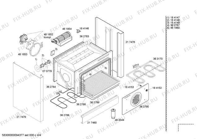 Схема №1 HM19550NL с изображением Переключатель для духового шкафа Siemens 00184340