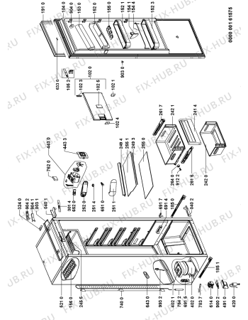 Схема №1 905.2.12 с изображением Панель управления для холодильника Whirlpool 480131100561