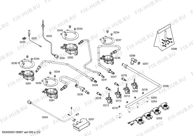 Взрыв-схема плиты (духовки) Bosch PCP616B90E ENC.PCP616B90E 4G BO60F IH5 - Схема узла 02