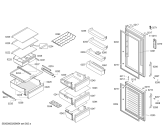 Схема №1 3KF6762XE Balay с изображением Дверь морозильной камеры для холодильной камеры Bosch 00717804