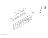 Схема №3 SN66P097EU с изображением Передняя панель для посудомойки Siemens 11016195