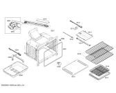 Схема №1 HGS3052UC с изображением Панель для плиты (духовки) Bosch 00661379