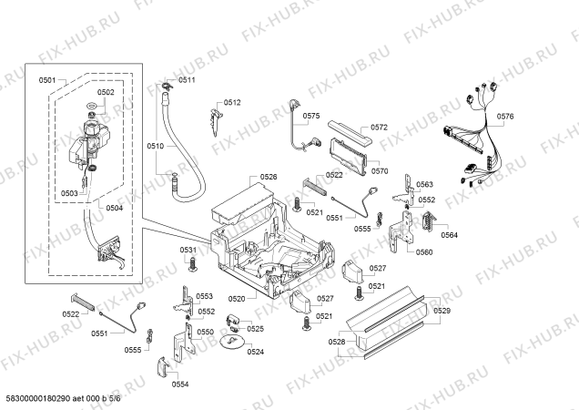 Схема №1 SPS50E32EU с изображением Передняя панель для посудомойки Bosch 00707171