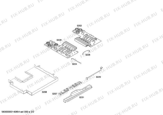 Взрыв-схема плиты (духовки) Lynx 4ET813LT LY.3I.60.SQ.28S.X.Bis - Схема узла 02