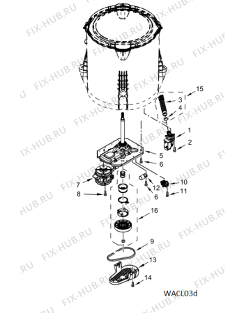 Схема №1 4KWTW4705FW с изображением Другое для стиралки Whirlpool 488000521275