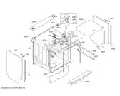 Схема №1 S51M86X3DE с изображением Передняя панель для посудомойки Bosch 00703680
