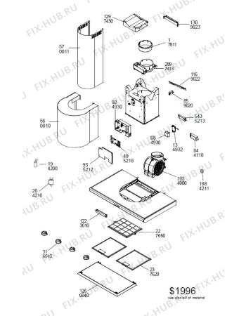 Схема №1 KCDP9010I (F090216) с изображением Объединитель для вентиляции Indesit C00332481