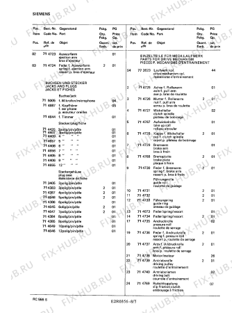 Схема №2 RC4446 с изображением Головка воспроизведения и записи для жк-телевизора Siemens 00714757
