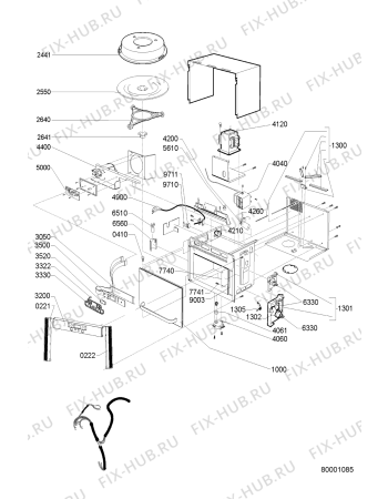 Схема №1 AMW442IX1 (F090869) с изображением Инструкция по эксплуатации для свч печи Indesit C00363229
