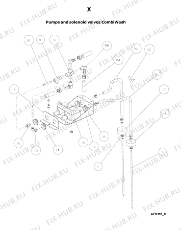 Схема №5 AFO 395 с изображением Всякое для составляющей Whirlpool 482000001411