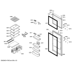 Схема №1 KD39VX40 с изображением Дверь для холодильника Siemens 00249442