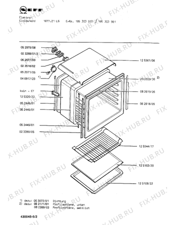 Схема №1 1313265031 1067/511LHRCDM с изображением Панель для электропечи Bosch 00125612