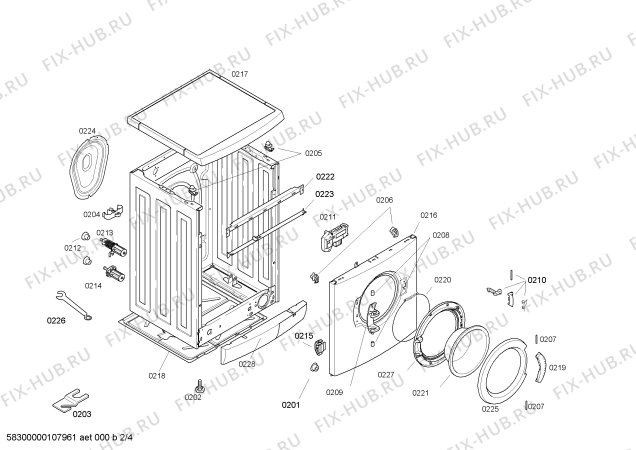 Схема №1 WFO2810 Maxx WFO 2810 с изображением Панель управления для стиральной машины Bosch 00438356