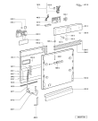 Схема №1 GSI 6320/4 K IN с изображением Обшивка для электропосудомоечной машины Whirlpool 480140101383