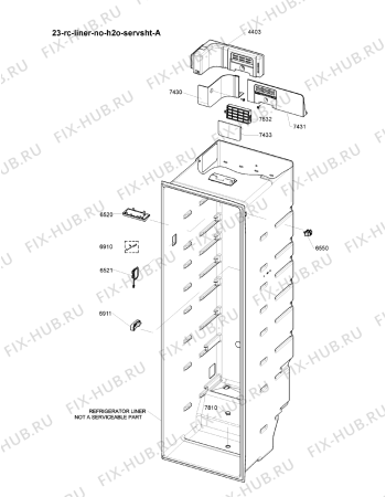 Схема №1 WSX1101 MS с изображением Сенсорная панель для холодильника Whirlpool 482000014105