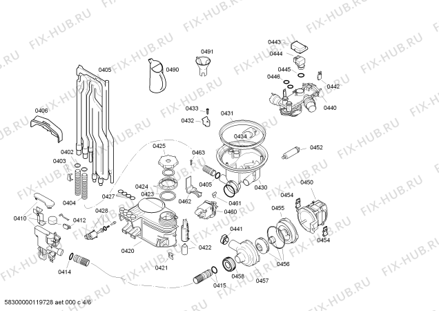Схема №1 SGD45E15EU с изображением Передняя панель для посудомойки Bosch 00449400